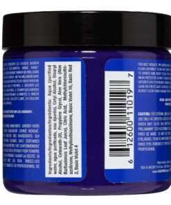 MANIC PANIC Lie Locks Hair Dye – Classic High Voltage - Semi Permanent Hair Color - Cool Medium Indigo Blue Shade - Vegan, PPD & Ammonia-Free - For Coloring Hair on Men & Women 26 81G7 CNxmaL 1