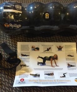 Rollga PRO - The BETTER Foam Roller for Flexibility, Muscle Recovery, Back & Neck Massage, & Exercise (Black) Black 32 81G821qFkLL