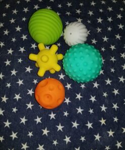 Infantino Textured Multi Ball Set - Toy for Sensory Exploration and Engagement for Ages 6 Months and up, 6 Piece Set 40 81G8wpBDN5L