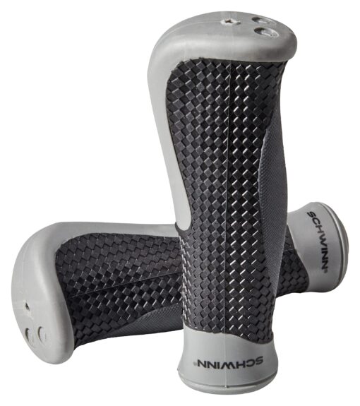 Schwinn Ergonomic Comfort Bike Grips, Fits Most Standard Bicycle Handlebars, Provide Extra Comfort and Improved Grip, Bike Parts and Accessories Black