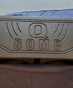 QPower QBOMB12V Dual 12 Inch Subwoofer Box with Bedliner Spray for Speakers, High-Performance Vented Subwoofer, Durable Sub Box, Black 49 81GAf8Hc3PL