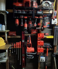 Master Magnetics 24” Heavy-Duty Magnetic Tool Holder, Easy-Install, 20-lb per inch Pull Force, Black Powder Coat with Yellow Stripe (AM1PLC) 24" 38 81GBSiaPsDL