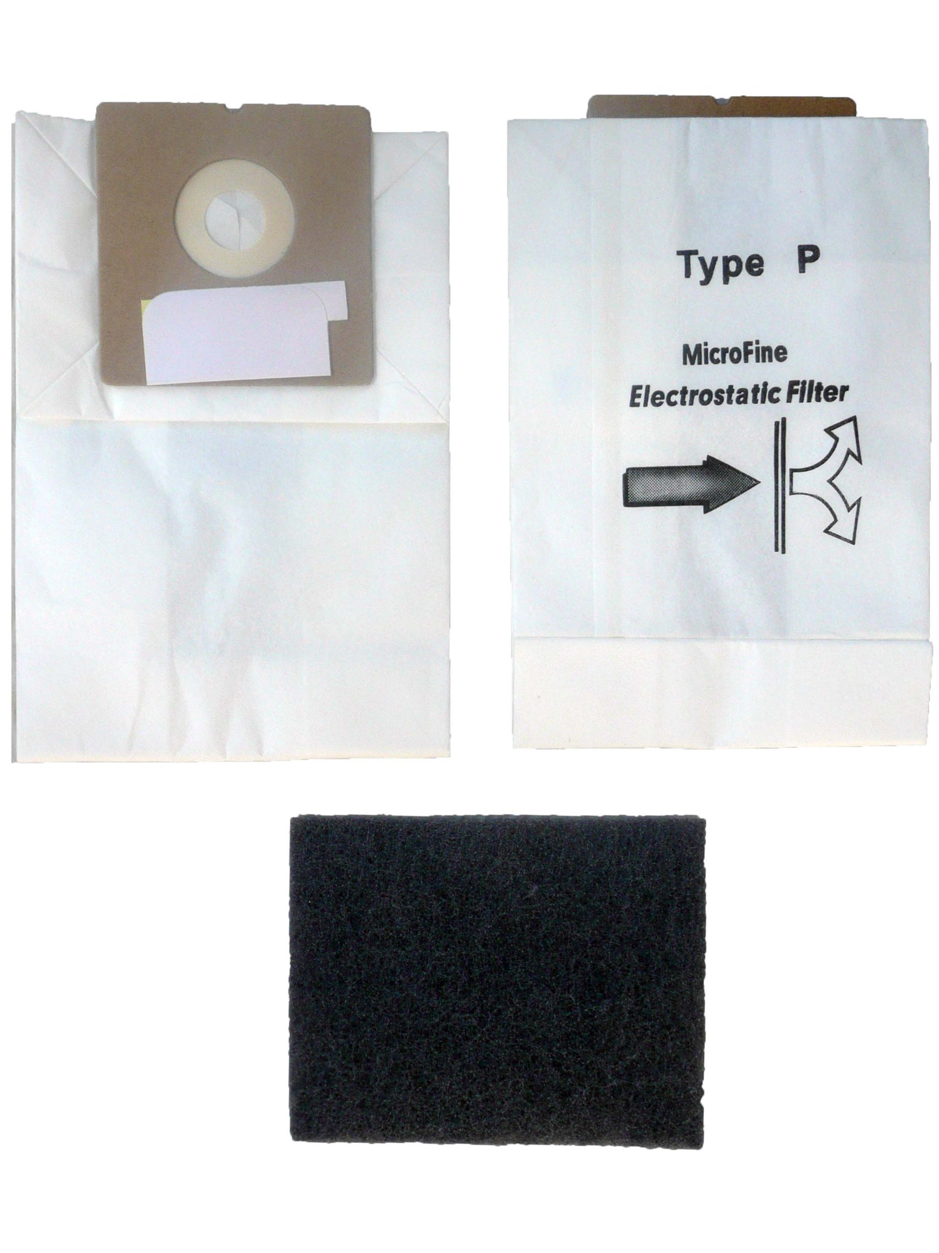 EnviroCare Replacement Micro Filtration Vacuum Bags Designed to fit Royal AiroPro Type P Canisters 7 bags and 1 Filter 2 EnviroCare Replacement Micro Filtration Vacuum Bags Designed to fit Royal AiroPro Type P Canisters 7 bags and 1 Filter - Image 2