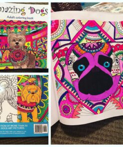 Amazing Dogs: Adult Coloring Book (Stress Relieving Creative Fun Drawings to Calm Down, Reduce Anxiety & Relax.) 73 81GC1ITbtRL