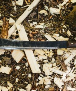 Condor Tool & Knife Golok Machete with Leather Sheath | Heavy Duty Machete | High Carbon Steel | Walnut Handle | Hand Crafted Leather Sheath | Tactical Machete | 0.2in Thick | 14.5in Blade | 30.7oz 1 32 81GCKT09sL 1