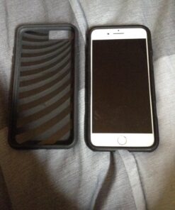 iPhone 7 Plus Case, Bastex Hybrid Slim Fit Black Rubber Silicone Cover Hard Plastic Black Brushed Metal Design Kickstand Case with Hidden Credit Card Slot for Apple iPhone 7 Plus 31 81GCPt8tQfL