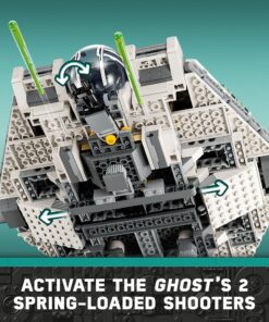 LEGO Star Wars: Ahsoka Ghost & Phantom II 75357 Playset Inspired by The Ahsoka Series, Featuring 2 Buildable Starships and 5 Star Wars Figures Including Jacen Syndulla and Chopper 41 81GCgtqREqL