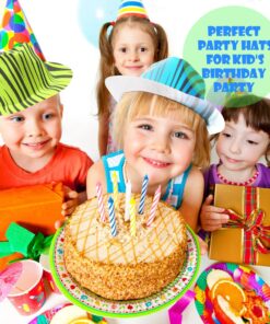 Novelty Place Neon Animal Print Plastic Party Hats, Fedora with Gangster Mafia Style, UV Blacklight Glow Party Stars Rave Hats for Kids and Teens in Birthday, Concerts, Music Party(Pack of 12) 19 81GCzht86oL