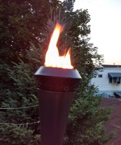 TIKI Brand Island King Outdoor TIKI Torch for Backyard, Patio and Garden, Metal Brown - 65 Inch, 1120129 Gun Metal 36 81GDJP8UjIL