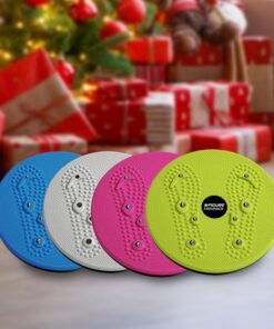 Figure Trimmer Core Ab Twister Board for Exercise 12 inch Waist Twisting Disc with 8 Mangets Reflexology for Slimming and Strengthening Abdominal & Stomach Exercise Equipment Grey 20 81GDO9TetBL