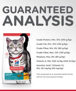 Hill's Science Diet Adult Indoor Cat Food, Chicken Recipe Dry Cat Food, 7 lb. Bag 7 Pound (Pack of 1) 29 81GEVLBLqvL