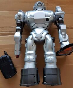 Think Gizmos Large Remote Control Robot for Kids – Superb Fun Toy RC Robot – Remote Control Toy Shoots Missiles, Walks, Talks & Dances (10 Functions) (Silver) Silver 39 81GF6zL00lL
