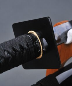 MN Sword - Japanese Samurai Tanto Wakizashi Ninjia Sword Functional Real Sharp Hand Forged Folded Steel Clay Tempered Katana 1095 Carbon Steel Blade black blade ninja sword with square tsuba 14 81GFWIkpbL