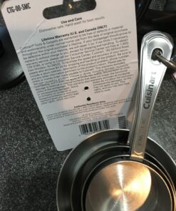 Cuisinart CTG-00-SMC Stainless Steel Measuring Cups, Set of 4,Silver 1 Black 15 81GFfkXELqL