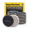 Smart Surface Furniture Sliders for Carpet - 16 Pack - 3.5" Round | 8295 Coasters for Heavy Furniture - Protect Your Carpeted Floors 15 81GGfsB7C7L