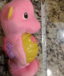 Fisher-Price Musical Baby Toy, Soothe & Glow Seahorse, Plush Sound Machine With Lights & Volume Control For Newborns, Pink Pink Easy-to-Open Packaging 22 81GGnmXO15L