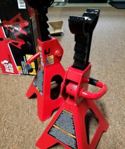 BIG RED T42202 Torin Steel Jack Stands: 2 Ton (4,000 lb) Capacity, Red, 1 Pair 33 81GHCwKiqxL