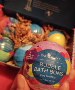 Two Sisters Bath Bombs for Kids with Surprise Toys Inside, 6 Bubble Bath Bombs with Kid Toy Suprises, Gentle and Kids Safe, Ideal Birthday Gift for Boys & Girls 6-pack Surprise 51 81GHb8JchpL