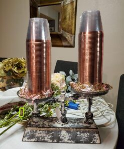 100 Rose Gold Plastic Cups 9 Oz Clear Plastic Cups Old Fashioned Tumblers Rose Gold Rimmed Cups Fancy Disposable Wedding Cups Elegant Party Cups with Rose Gold Rim 35 81GHerQOfwL