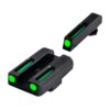 TRUGLO TFO Tritium & Fiber-Optic Handgun Sight | Snag-Resistant Front & Rear Bright Night Sights, Compatible with Glock Handguns Green Front / Green Rear Glock 42/43 35 81GIVEauV7L