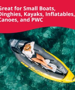 SeaSense Folding Grappling Anchor - Ideal for Fishing Vessels, Dinghies, Kayaks, Canoes & More, Great for Strong Currents & Sandy, Muddy or Weedy Bottoms - Galvanized Iron, 5 lbs, For Boats 5’ - 14’ 10 81GJJWx8HWL