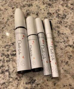 Chalkola 5 White Chalk Markers for Chalkboard Signs, Blackboard, Car Window, Bistro, Glass | 5 Variety Pack - Thin, Fine Tip, Bold & Jumbo Size Erasable Liquid Chalk Pens (1mm, 3mm, 6mm, 10mm, 15mm) 45 81GK0tcNzHL