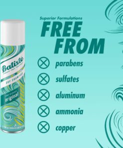Batiste Dry Shampoo, Original Fragrance, 6.73 Fl Oz,Pack of 3 6.73 Fl Oz (Pack of 3) 44 81GKUgNAwkL