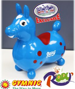 Rody Horse Inflatable Bounce & Ride, Matty's Toy Stop Exclusive Blue & Red (7024) with Pump 9 81GKughLHeL