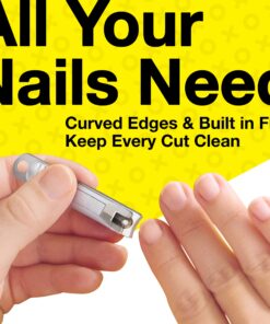 Nail Clippers Set - 2 Pack Stainless Steel Ingrown Toenail Tool, Professional Fingernail & Toenail Clippers for Thick Nails (Pedicure Nail Clippers) Silver 39 81GMWYl5XdL 1