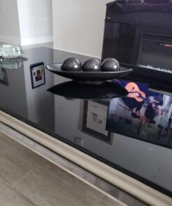 Hosley Decorative Bowl and Orb Set. Ideal Gift for Weddings Special Occasions and for Decorative Centerpiece in Your Living Dining Room (Black) Black 45 81GNXn4VLXL