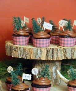 6 Layer Evergreen Pine Tree Picks - 24 ct 15 81GNiGdY3hL