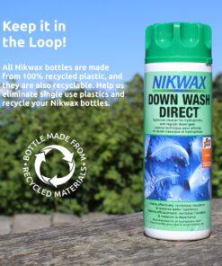 Nikwax Down, Down Wash.Direct, 300ml, Specialty Cleaner for Down Jackets, Outerwear, Vests, Sleeping Bags, Quilts, and Bedding, Restores Loft, Warmth, Insulation, and Water Repellency Down Wash Direct 10 Fl. Oz. 23 81GNkOIAI2L