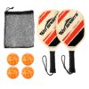 Wooden Pickleball Paddles Set 2 - Win SPORTS Beginner Racket,Pickle Ball Paddles with 2 Paddles,4 Balls and 1 Carry Bag,Durable and Classic (Choose Black and Wooden Version) 3 81GOi59ud5L