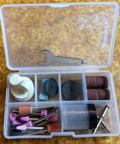 POPULO Power Rotary Tool Kit with Flexible Shaft, 107 PCS, Variable Speed Engraving Tool Kit Grinder Woodworking Corded Rotary Tools Drimmer Set, for Carving Sanding Cutting Polishing, Gift for DIYer 35 81GPFHDVpaL