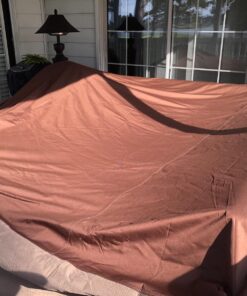 Duck Covers Ultimate Waterproof Square Patio Table & Chair Set Cover, 90 Inch 92"W x 92"D x 32"H 46 81GQAYHNzuL
