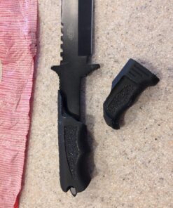 MTECH USA MT-086 Fixed Blade Hunting Knife, Black Straight Edge Blade, Black Handle, 12-1/4-Inch Overall, Black Blade 42 81GQT1DvAqL