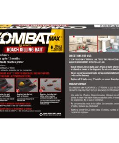 Combat Max 12 Month Roach Killing Bait, Small Roach Bait Station, Child-Resistant, 18 Count 19 81GQxYy7XpL