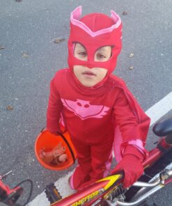 PJ Masks Owlette Deluxe Toddler Costume Medium (3T-4T) Red 47 81GROqzIEL 1