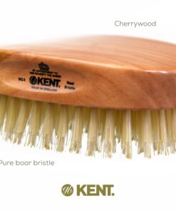Kent MC4 Finest Men's Hair Brush And Facial Brush For Beard Care - Exfoliating Natural Boar Bristle Brush For Mens Grooming, Scalp Brush, Royalty Brush, And Beard Straightener For Men's Skin Care 12 81GSs8zMNmL