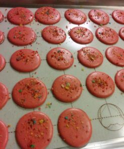 Premium Silicone Baking Mat for Macarons - Professional Fiberglass Baking Liner - Reusable Non-Stick Pastry Mat 42 81GTCccmVsL