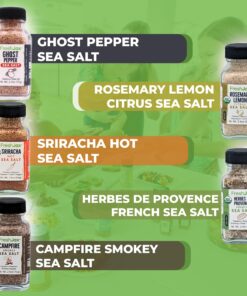 FreshJax Seasoned Sea Salt Gift Set | Pack of 5 Sea Salt Organic Seasoning | Grilling Gifts for Men | Flavored Salt Spice Set Seasoned Sea Salts 10 81GUvMdu8QL