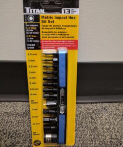 Titan Tools 16038 13-Piece Metric Impact Grade Hex Bit Set 16 81GUxo3NpL