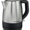 Hamilton Beach Electric Tea Kettle, Water Boiler & Heater, 1 L, Cordless, Auto-Shutoff & Boil-Dry Protection, Stainless Steel (40998) 15 81GVDk822yL