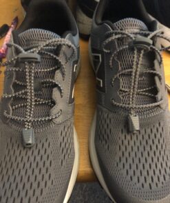 Lock Laces Reflective (2-Pack) Elastic No Tie Shoelaces, One Size Fits All, for Kids and Adults, Elastic No Tie Shoe Laces Storm Gray-storm Gray 30 81GVkVlBcFL