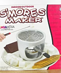 Alternative view of Casa Moda S'Mores Maker with Ceramic Round Tray