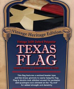 Embroidered Texas Vintage Flag - 3x5ft Oxford Polyester - Texas Founding Fathers Flags 15 81GXRGQMCKL