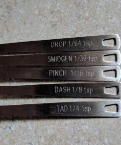 New Star Foodservice 42924 Stainless Steel Measuring Spoons Set, Mini (Mini Spoons) 5-Piece Set 36 81GY64lqsCL