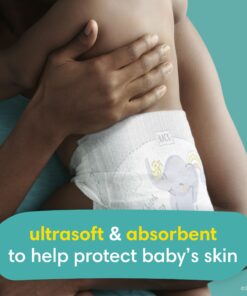 Pampers Swaddlers Diapers - Size 4, 150 Count, Ultra Soft Disposable Baby Diapers 30 81GYerFH0 L