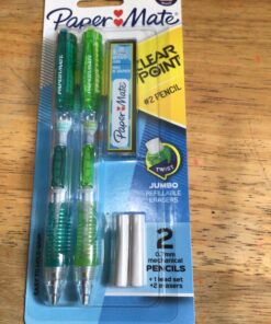 Paper Mate Clearpoint Mechanical Pencils, HB #2 Lead (0.7mm), 2 Pencils, 1 Lead Refill Set, 2 Erasers 0.7MM 28 81GaE6sNQL