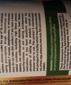 Zhou Green Tea Extract Capsules with EGCG, Natural Energy, Mental Focus, Immune Health, Antioxidant and Heart Support, Non-GMO, Vegan, Gluten Free, 120 Capsules 40 81Gg8vL q0L